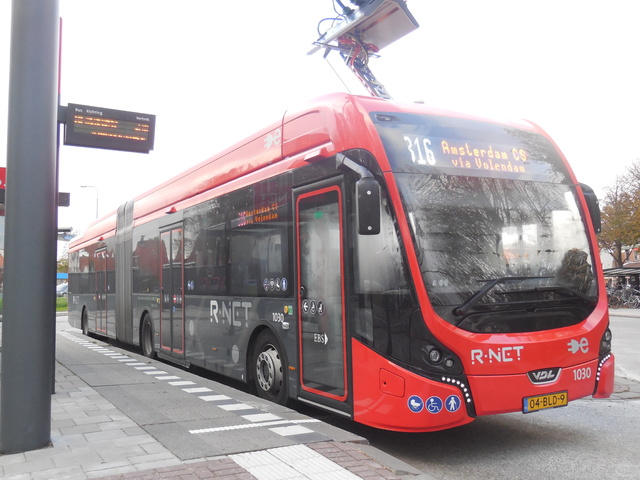Foto van EBS VDL Citea SLFA-181 Electric 1030 Gelede bus door Stadsbus