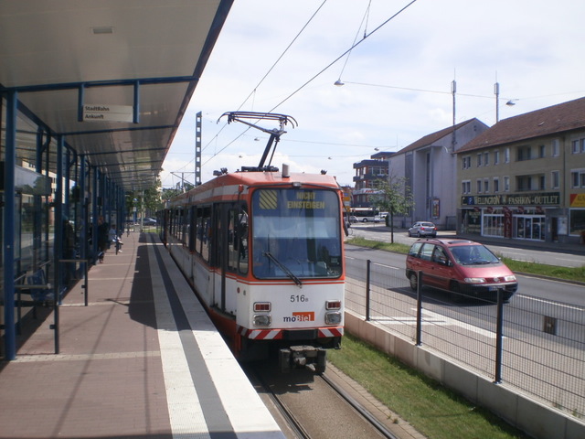 Foto van MoBiel Stadtbahnwagen M/N 8 516 Tram door_gemaakt Perzik
