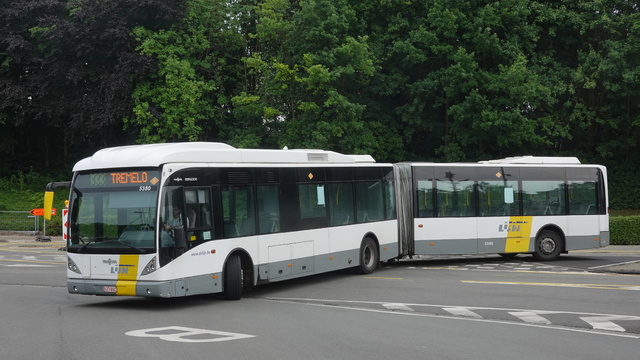 Foto van DeLijn Van Hool AG300 Hybrid 5380 Gelede bus door_gemaakt WDK6761G1