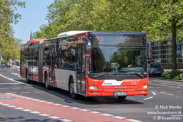 Foto van ASEAG MAN Lion's City G 315 Gelede bus door Busentrein
