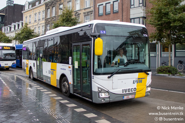 Foto van DeLijn Iveco Crossway LE (12mtr) 5724 Standaardbus door_gemaakt Busentrein