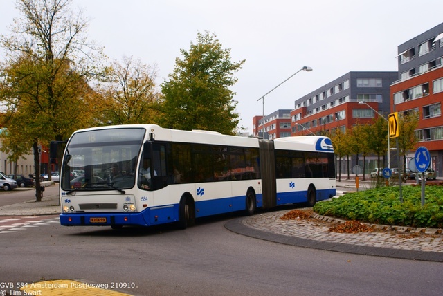 Foto van GVB Berkhof Jonckheer G 584 Gelede bus door_gemaakt tsov