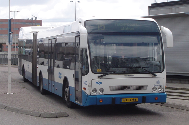 Foto van GVB Berkhof Jonckheer G 563 Gelede bus door wyke2207