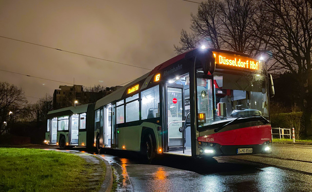 Foto van Rheinbahn Solaris Urbino 18 8546 Gelede bus door_gemaakt svanpoppel