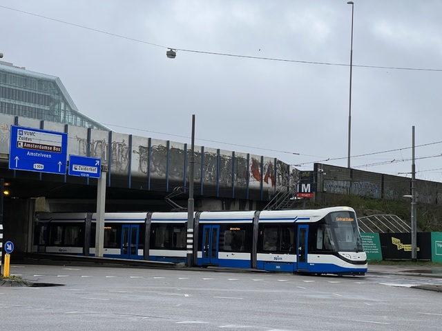 Foto van GVB 15G-tram (Urbos) 3055 Tram door Stadsbus