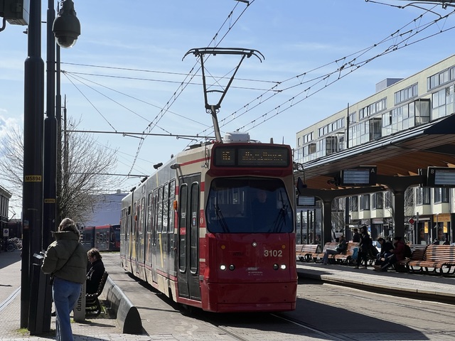 Foto van HTM GTL8 3102 Tram door Stadsbus