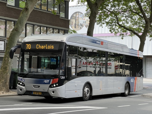 Foto van RET VDL Citea SLE-120 Hybrid 1264 Standaardbus door Stadsbus