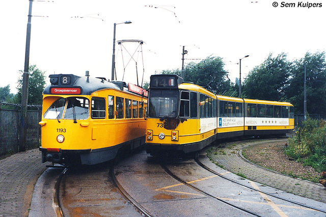 Foto van GVB 8G-tram 735 Tram door RW2014