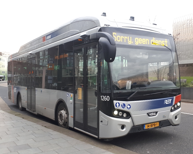 Foto van RET VDL Citea SLE-120 Hybrid 1260 Standaardbus door glenny82