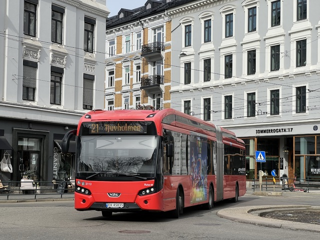 Foto van UniBuss VDL Citea SLFA-180 Electric 3113 Gelede bus door_gemaakt Stadsbus