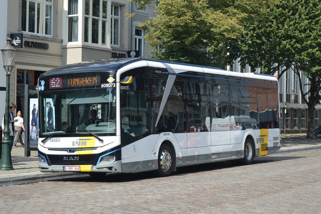 Foto van DeLijn MAN Lion's City 12E 608073 Standaardbus door wyke2207