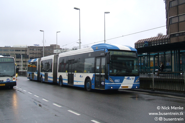 Foto van GVU Van Hool AGG300 4902 Dubbelgelede bus door Busentrein