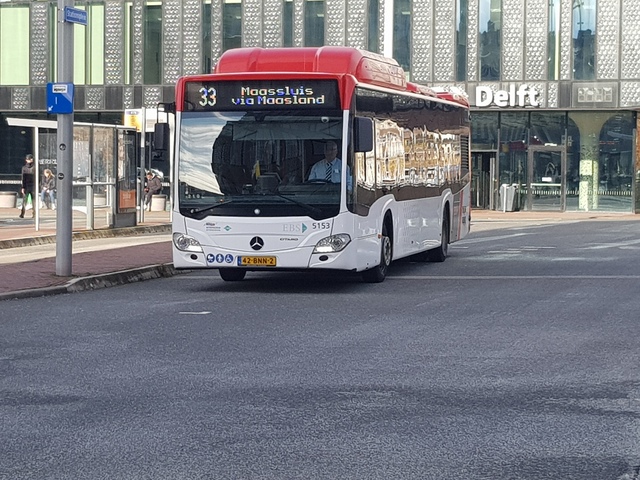 Foto van EBS Mercedes-Benz Citaro NGT Hybrid 5153 Standaardbus door treinspotter-Dordrecht-zuid