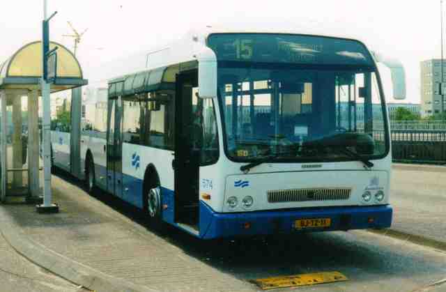 Foto van GVB Berkhof Jonckheer G 574 Gelede bus door Jelmer