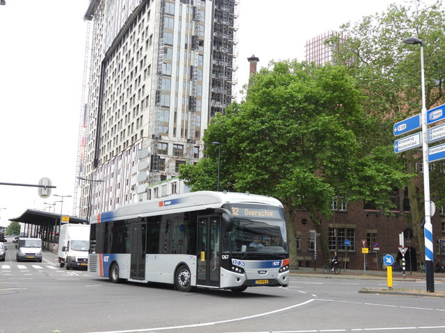 Foto van RET VDL Citea SLE-120 Hybrid 1267 Standaardbus door stefan188