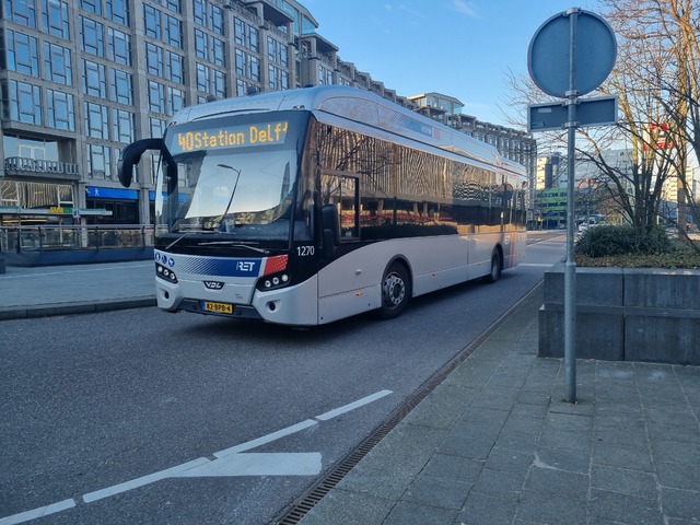 Foto van RET VDL Citea SLE-120 Hybrid 1270 Standaardbus door Tramspoor