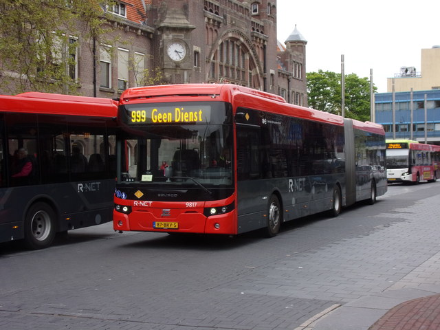 Foto van CXX Ebusco 2.2 (18mtr) 9817 Gelede bus door Lijn45