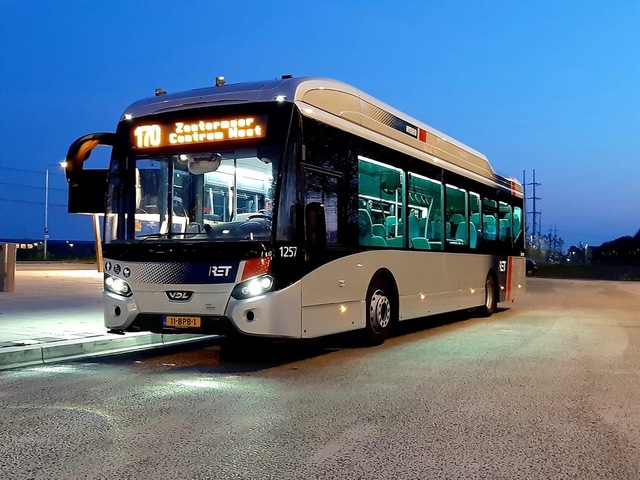 Foto van RET VDL Citea SLE-120 Hybrid 1257 Standaardbus door WimRET2023