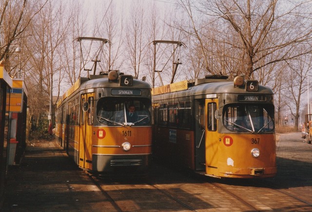 Foto van RET Rotterdamse Düwag GT8 367 Tram door JanWillem