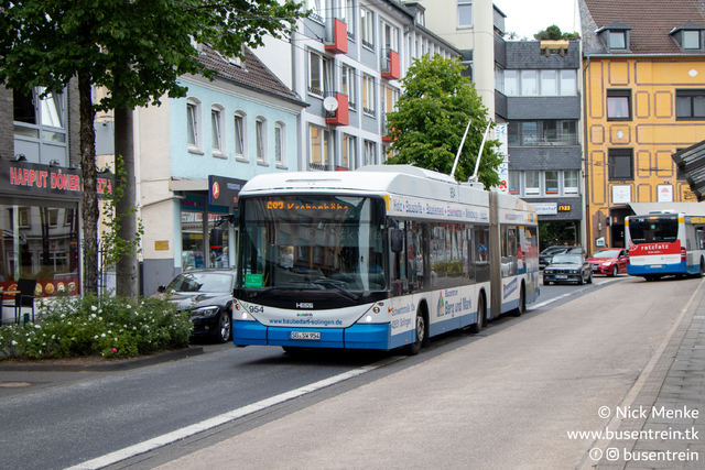 Foto van SWS Hess Swisstrolley 954 Gelede bus door_gemaakt Busentrein