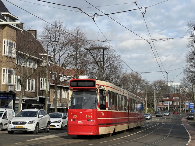Foto van HTM GTL8 3144 Tram door Stadsbus