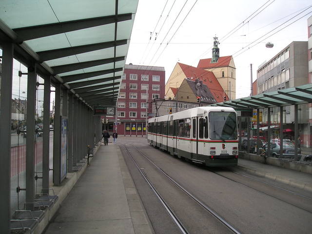 Foto van SWA Stadtbahnwagen M/N 8 8009 Tram door Perzik