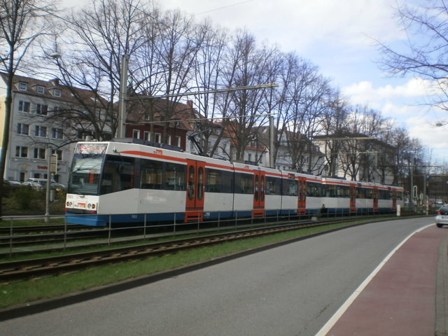 Foto van MoBiel Stadtbahnwagen M/N 8 583 Tram door_gemaakt Perzik
