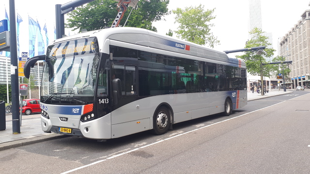 Foto van RET VDL Citea SLF-120 Electric 1413 Standaardbus door glenny82