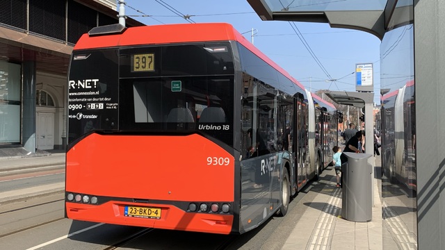 Foto van CXX Solaris Urbino 18 9309 Gelede bus door Stadsbus