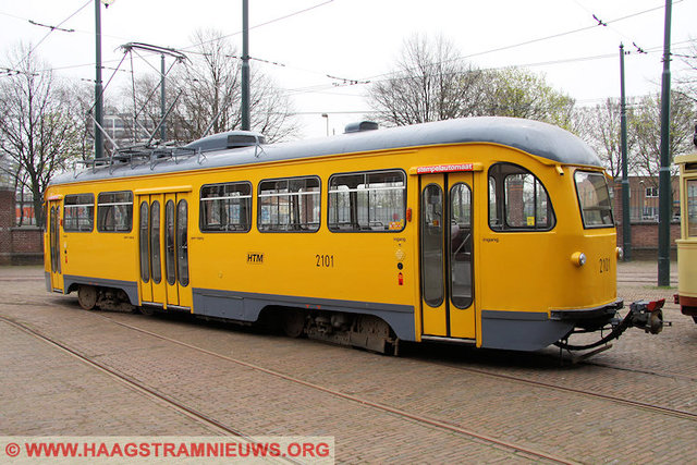 Foto van HOVM Haagse PCC 2101 Tram door HaagsTramNieuws