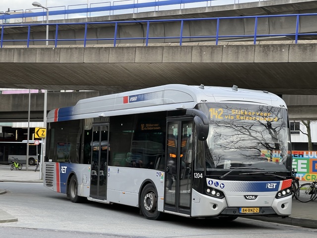 Foto van RET VDL Citea SLE-120 Hybrid 1204 Standaardbus door Stadsbus
