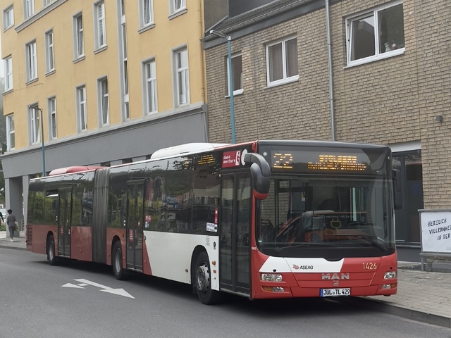 Foto van ASEAG MAN Lion's City G 1426 Gelede bus door_gemaakt Ovzuidnederland