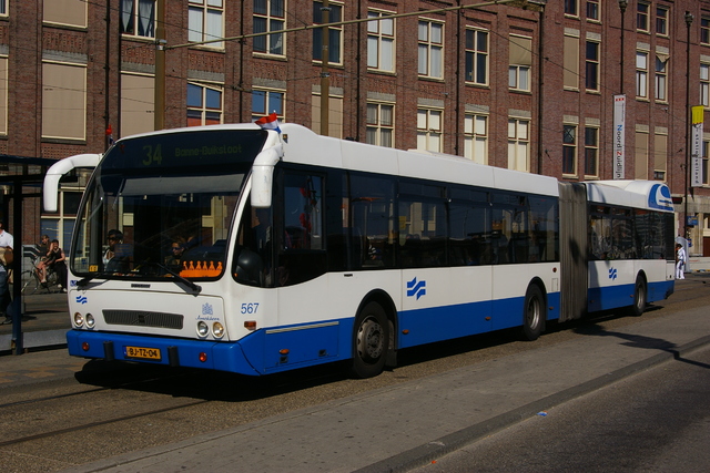Foto van GVB Berkhof Jonckheer G 567 Gelede bus door_gemaakt wyke2207