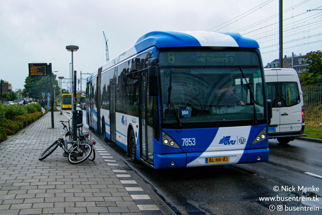 Foto van GVU Van Hool AG300 7853 Gelede bus door Busentrein