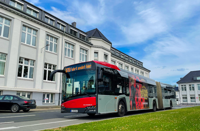 Foto van Rheinbahn Solaris Urbino 18 8662 Gelede bus door_gemaakt svanpoppel