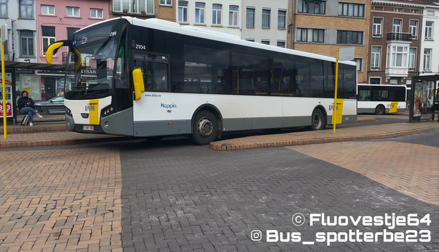 Foto van DeLijn VDL Citea SLE-120 2104 Standaardbus door Fluovestje64