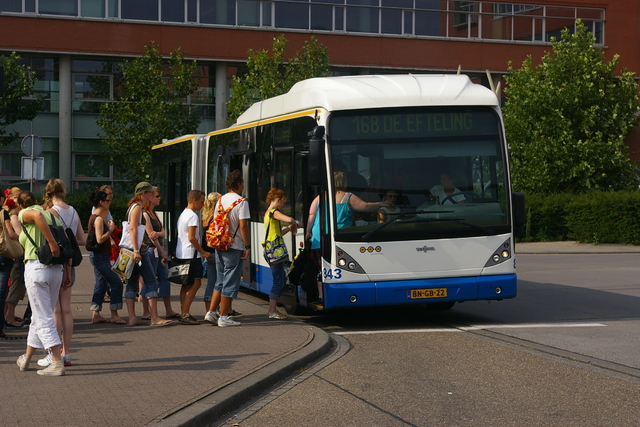 Foto van BBA Van Hool AG300 843 Gelede bus door wyke2207