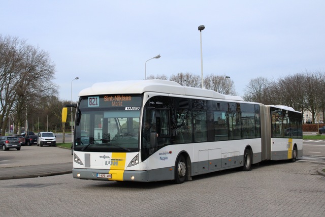 Foto van DeLijn Van Hool AG300 222080 Gelede bus door_gemaakt Mori