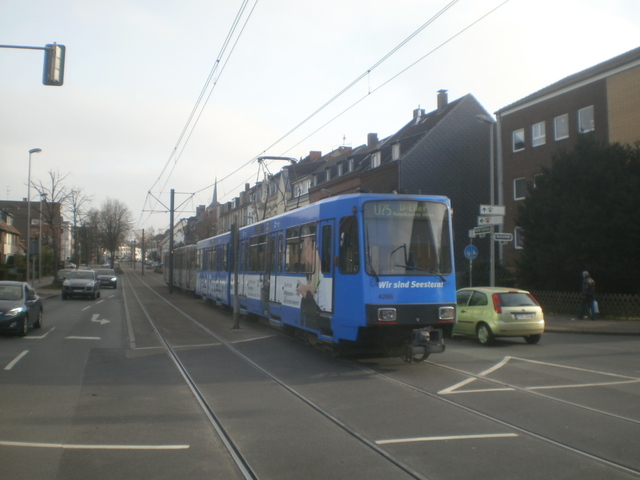 Foto van Rheinbahn Stadtbahnwagen B 4266 Tram door Perzik