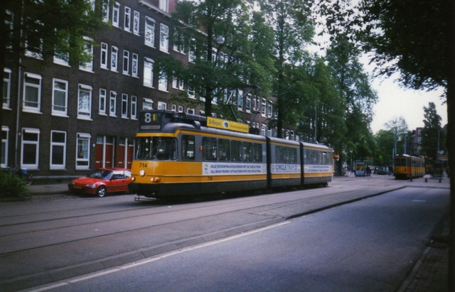 Foto van GVB 7G-Tram 714 Tram door_gemaakt Roel1953