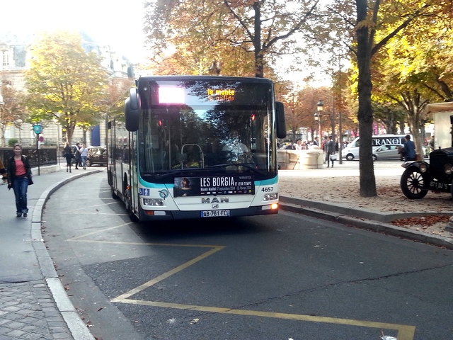 Foto van RATP MAN Lion's City G 4657 Gelede bus door_gemaakt wyke2207