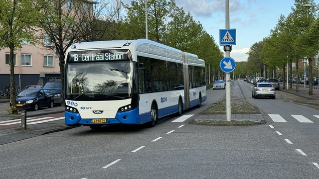 Foto van GVB VDL Citea SLFA-180 Electric 2266 Gelede bus door_gemaakt SteefAchterberg