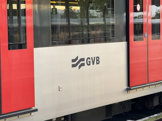 Foto van GVB M7 166 Metro door Stadsbus