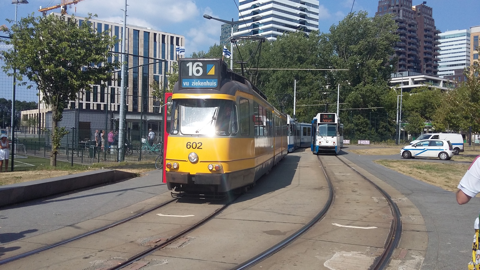 Foto van GVB 12G-tram 828, EMTA 3G-Tram 602