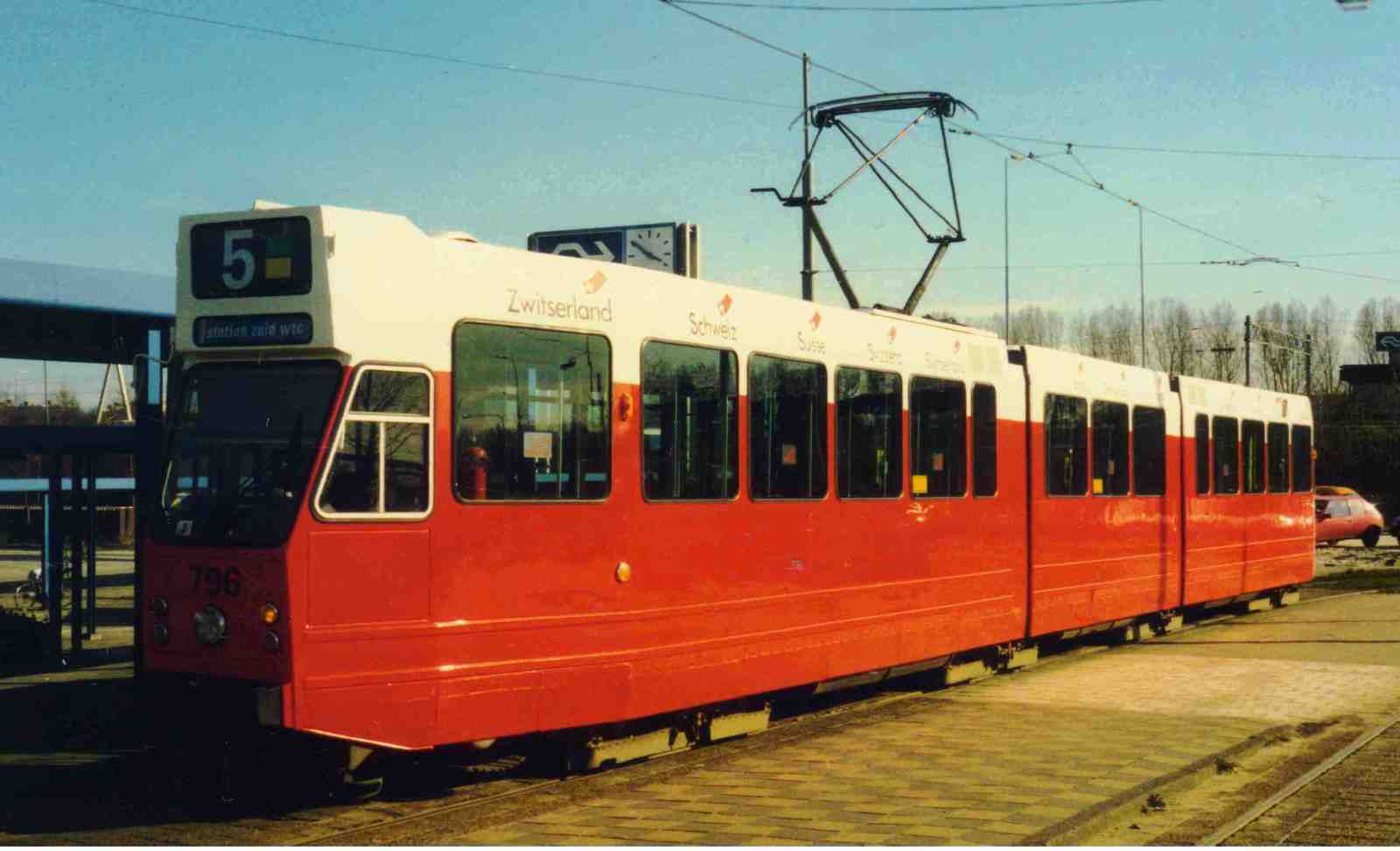 Foto van GVB 9- & 10G-tram 796